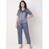 Smarty Pants Grey Satin Womens Nightwear Nightsuit Sets ( Pack of 1 ) - None