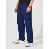 Baggy Side Zip Pocket Navy Cargo-L / Navy