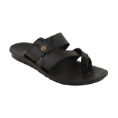 Stanfield - Black Mens Leather Slipper - None