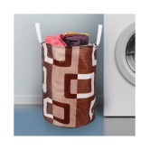 E-Retailer Set of 2 Polyester Brown Washing Machine Cover for Universal 8 kg Semi-Automatic - Brown