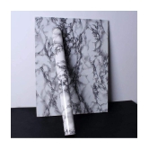 GEEO White marble design for kitchen foil wallpaper, Wall Sticker ( 200 x 60 cms )