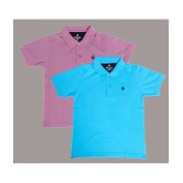 NEUVIN - Multi Color Cotton Blend Boys Polo T-Shirt ( Pack of 2 ) - None