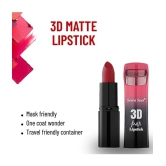 Seven Seas 3D Matte Lipstick | Long Lasting | Waterproof Matte Lipstick for Women(Claret)