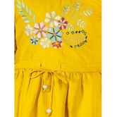 Naughty Ninos Yellow Polyester Girls A-line Dress ( Pack of 1 ) - None