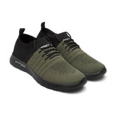 ASIAN STORM-02 Olive Mens Sports Running Shoes - None