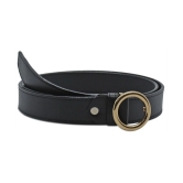 Loopa Black PU Casual Belt - None