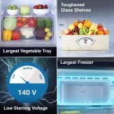 Godrej 180 L 5 Star Turbo Cooling Technology, 24 Days Farm Freshness Direct Cool Single Door Refrigerator Appliance With Base Drawer (RD EDGENEO 207E TDF AQ BL, Aqua Blue)