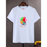 NITYANAND CREATIONS Round Neck White Holi T-Shirt for MEN-HOLI-T-SHIRT-11582-XL