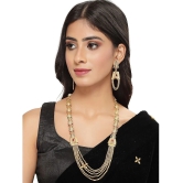 Sukkhi Gold Alloy Necklace Set ( Pack of 1 ) - Gold