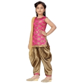 Aarika Girls Silk Patiala Kurta Set ( Pack of 1 , Pink ) - None