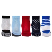 Infants Fancy Abstract Design Socks- Pack of 5 Assorted 0- 6 Months