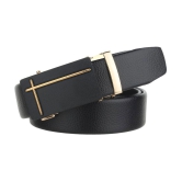 Zacharias - Black Leather Men's Formal Belt ( Pack of 1 ) - None