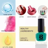 BANETION|JADE- 48|Quick Drying | No Harmful Chemicals | No Chip Formula | Glossy Finish | Long Lasting | Smooth Application| High Shine Nail Polish For Women Pack of 6 (9ML)