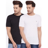 Lycos - Cotton Blend Regular Fit White Men's T-Shirt ( Pack of 2 ) - None