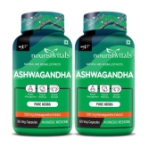 NourishVitals Ashwagandha Pure Herbs, 500 mg Ashwagandha Extract, 60 Veg Capsules (Pack Of 2)