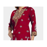 Meher Impex - Red Crepe Womens Tunic ( Pack of 1 ) - None