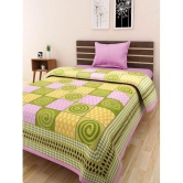 Uniqchoice - Pink Cotton Single Bedsheet - Pink