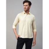 UrbanMark Cotton Blend Slim Fit Solids Full Sleeves Mens Casual Shirt - Yellow ( Pack of 1 ) - None