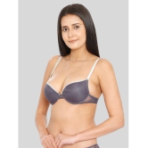 ILRASO - Light Grey Elastane Lightly Padded Women's Push Up Bra ( Pack of 1 ) - None