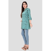 Meher Impex - Green Rayon Women''s Straight Kurti ( Pack of 1 ) - None