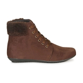 Ishransh - Brown Womens Ankle Length Boots - None