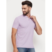 UNIBERRY Cotton Regular Fit Solid Half Sleeves Mens Polo T Shirt - Lavender ( Pack of 1 ) - None