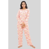 Women Full Sleeves Knit Cotton Pyjama Set-4XL