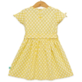 Juscubs - Yellow Cotton Girls Frock ( Pack of 1 ) - None