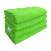 SOFTSPUN - Green Microfibre Hand Towel 50x70 cm ( Pack of 4 ) - Green