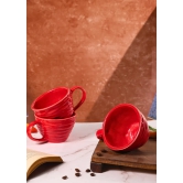 Red Twirl Coffee Mug-Set of two