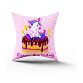 HOMETALES - Multicolor Polyester Gifting Printed Cushion