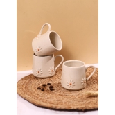 White Lily Mug-Set of four