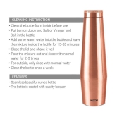 Milton Copper Crown 1100 Water Bottle, 1 Piece, 1.09 Litre, Copper | 100% Leak Proof | Office Bottle | Gym Bottle | Yoga Bottle | Home | Kitchen | Hiking | Treking Bottle | Travel Bottle - C