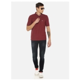 Dollar Cotton Blend Maroon Solids T-Shirt - None