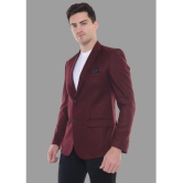 DKGF Fashion - Maroon Polyester Regular Fit Mens Blazer ( Pack of 1 ) - None