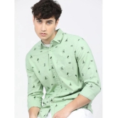 Ketch 100% Cotton Slim Fit Printed Full Sleeves Mens Casual Shirt - Green ( Pack of 1 ) - None