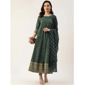 Kbz - Green Cotton Womens Anarkali Kurti ( Pack of 1 ) - None