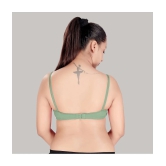 HAYA Green Cotton Non Padded Womens Plunge Bra ( Pack of 1 ) - None