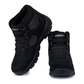 Liberty High Ankle Black Safety Shoes - 9