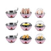 Egg Boiler Electric Automatic Off 7 Egg Poacher for Steaming, Cooking, Boiling and Frying, Multicolour - Multicolor