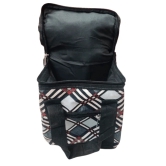 Black and White Checkered Lunch Bag