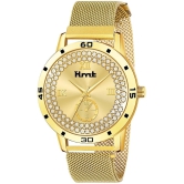 THMT Gold Stainless Steel Analog Mens Watch