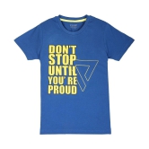 Proteens Boys Navy Blue Printed Round Neck T-Shirts Pack of 1 - None