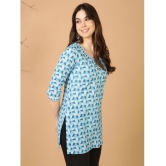 Antaran Blue Cotton Womens Regular Top ( Pack of 1 ) - None