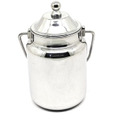 Dynore - Ghee Bharni 400 ML Steel Silver Oil Container ( Set of 1 ) - Silver