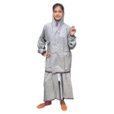 Goodluck Nylon Raincoat Set - Purple - XL