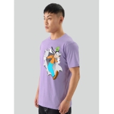 PPTHEFASHIONHUB Cotton Regular Fit Printed Half Sleeves Mens T-Shirt - Lavender ( Pack of 1 ) - None