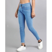 ICONIC ME - Light Blue Denim Slim Fit Womens Jeans ( Pack of 1 ) - None