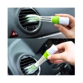 HOMETALES - Car Cleaning Car AC Vent Window Brush Double Head Keyboard Clean Brush Multifunctional Auto Indoor Air-Condition Outlet Cleaning Tools car accessories (Pack of 1)