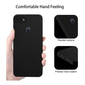 Case Vault Covers Silicon Soft cases Compatible For Silicon OPPO A12 ( Pack of 1 ) - Black